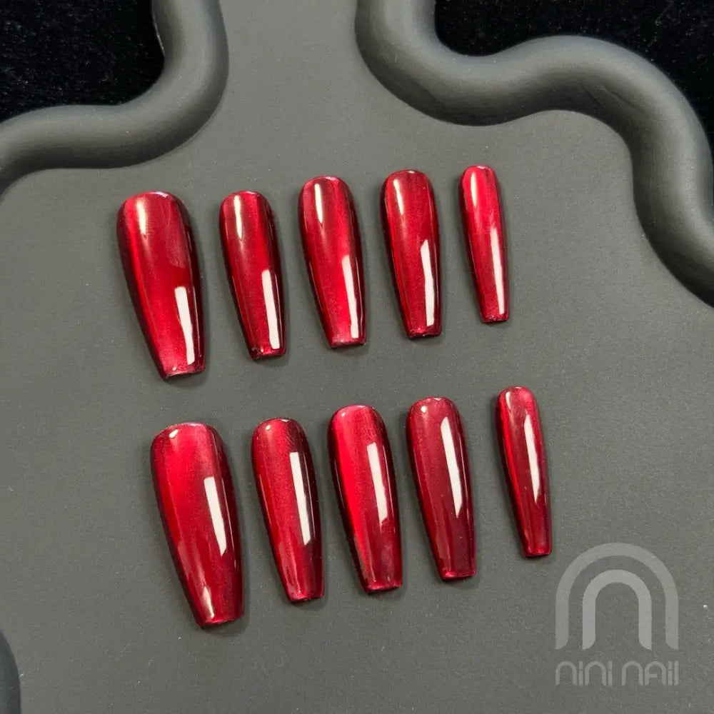 Bloody Red Press On Nails