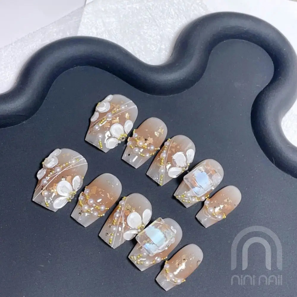 Divine Petals Press On Nails