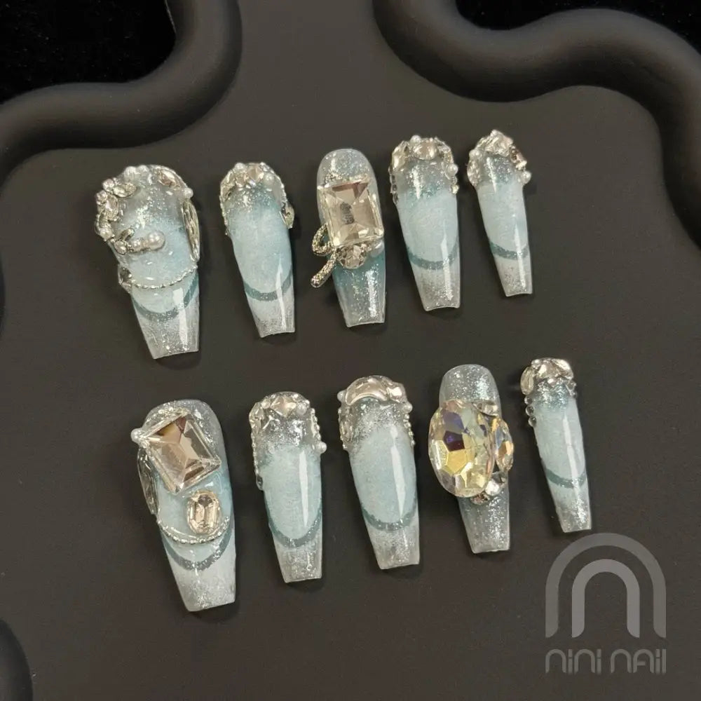 Mercury Princess Press On Nails